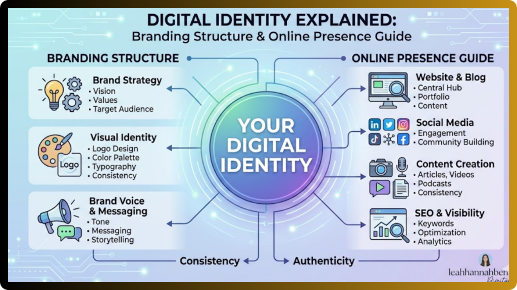 leahhannahbentley Digital Identity Explained Branding Structure Online Presence Guide leahhannahbentley