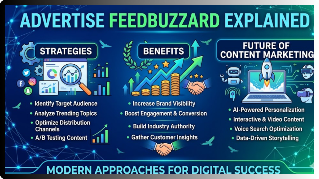 Advertise FeedBuzzard Explained Strategies Benefits and Future of Content Marketing advertise feedbuzzard