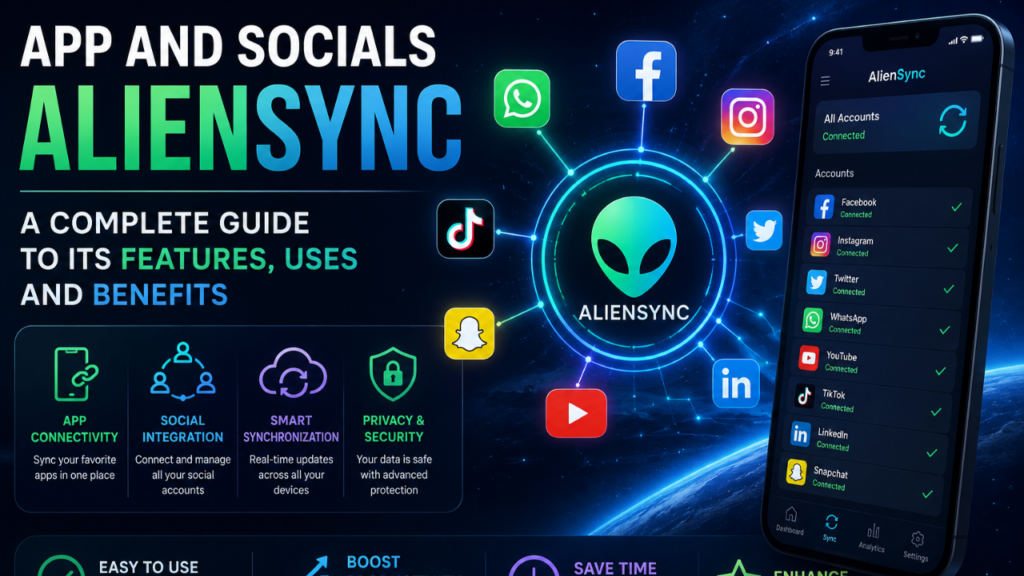 app and socials aliensync
